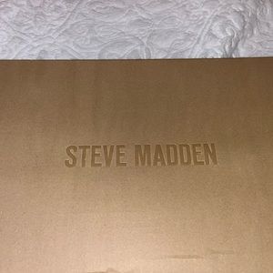 Steve Madden Black Satin Boots NEVER WORN! Not for wide calves